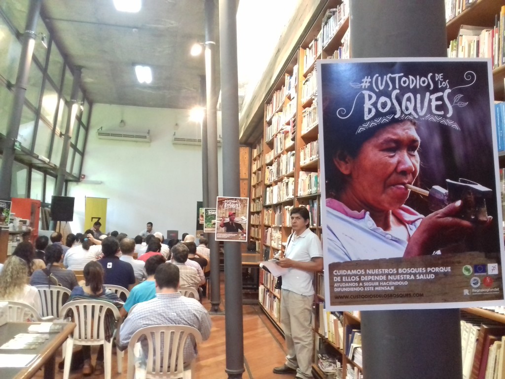 En la biblioteca del Centro Cultural Juan de Salazar se realizó este jueves el lanzamiento de la campaña #CustodiosdelosBosques. 